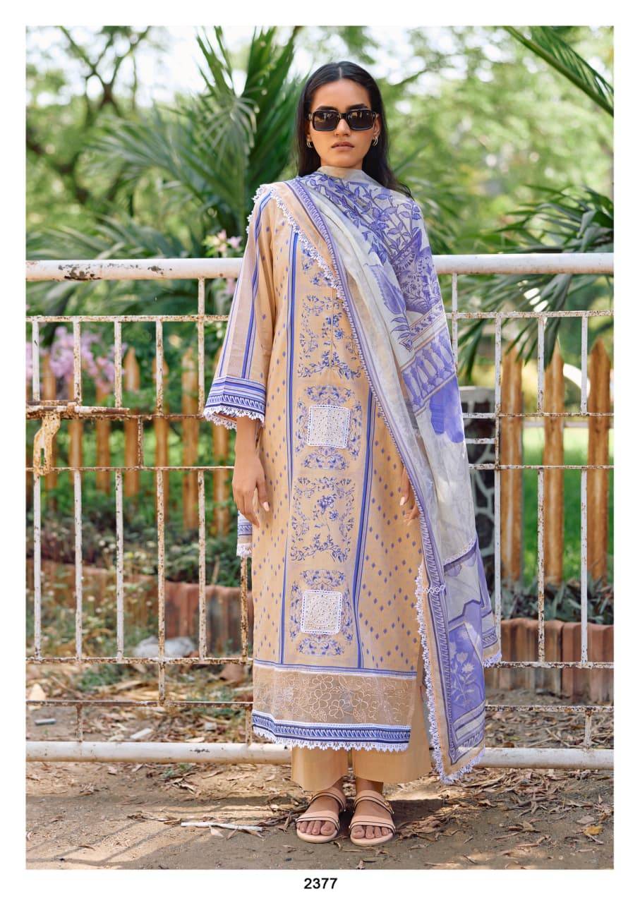 Bahar vol-83 by Kimora fashion 2375 to 2378 series Indian Traditional Wear Pure cotton dresses At Wholesale Price